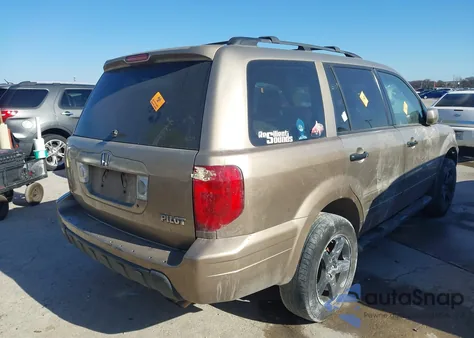 2004 Honda Pilot Ex from USA, damaged, VIN 2HKYF18414H607600